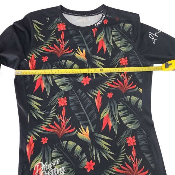 DHARCO Women's Floral tropical MTB mountain bikeJersey Long Sleeve m - Picture 13 of 16